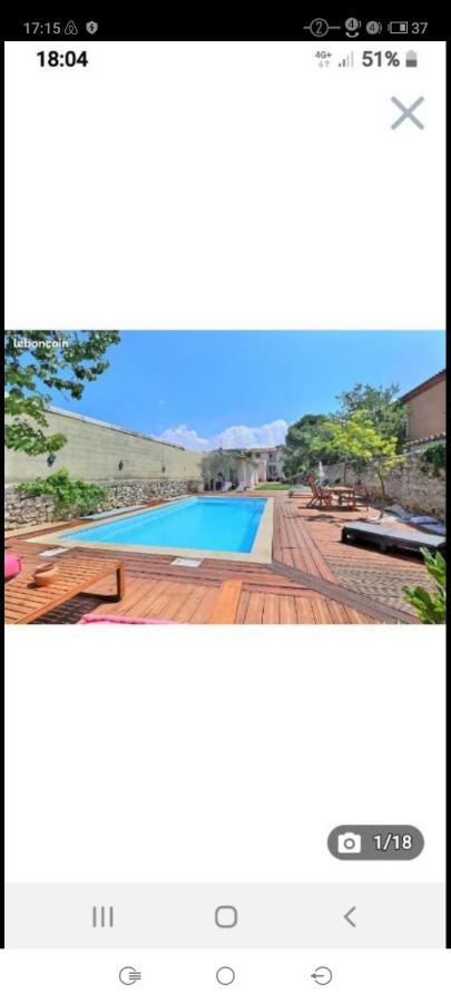 Villa 3 Appartements Entiers Avec Piscine Et Jaccuzi Et Parking Marseille Eksteriør billede